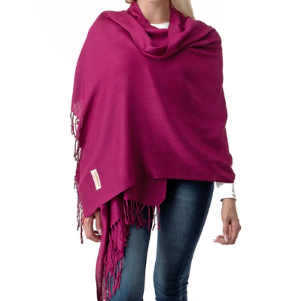 Pashmina Shawl in Plum